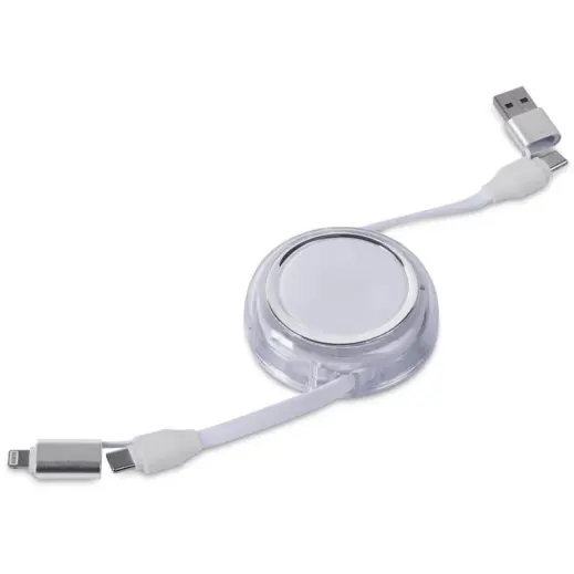 Swiss Cougar Luanda 4-in-1 Retractable Fast Charge 240W PD Cable Unbranded Display